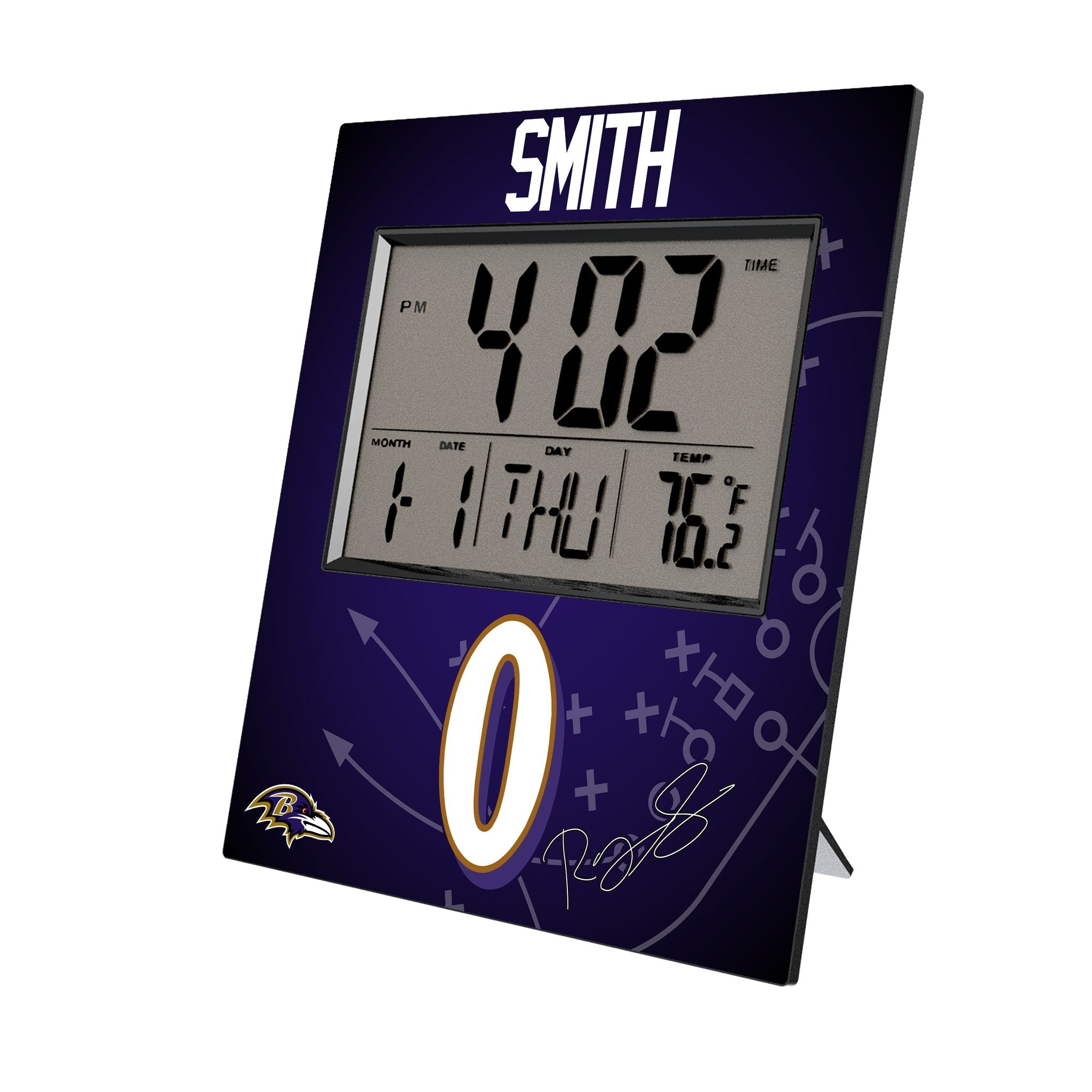 Roquan Smith Baltimore Ravens 0 Game Tactic Wall Clock - Sports Gifts, Sports Memorabilia, Sports Collectibles, Fan Shop