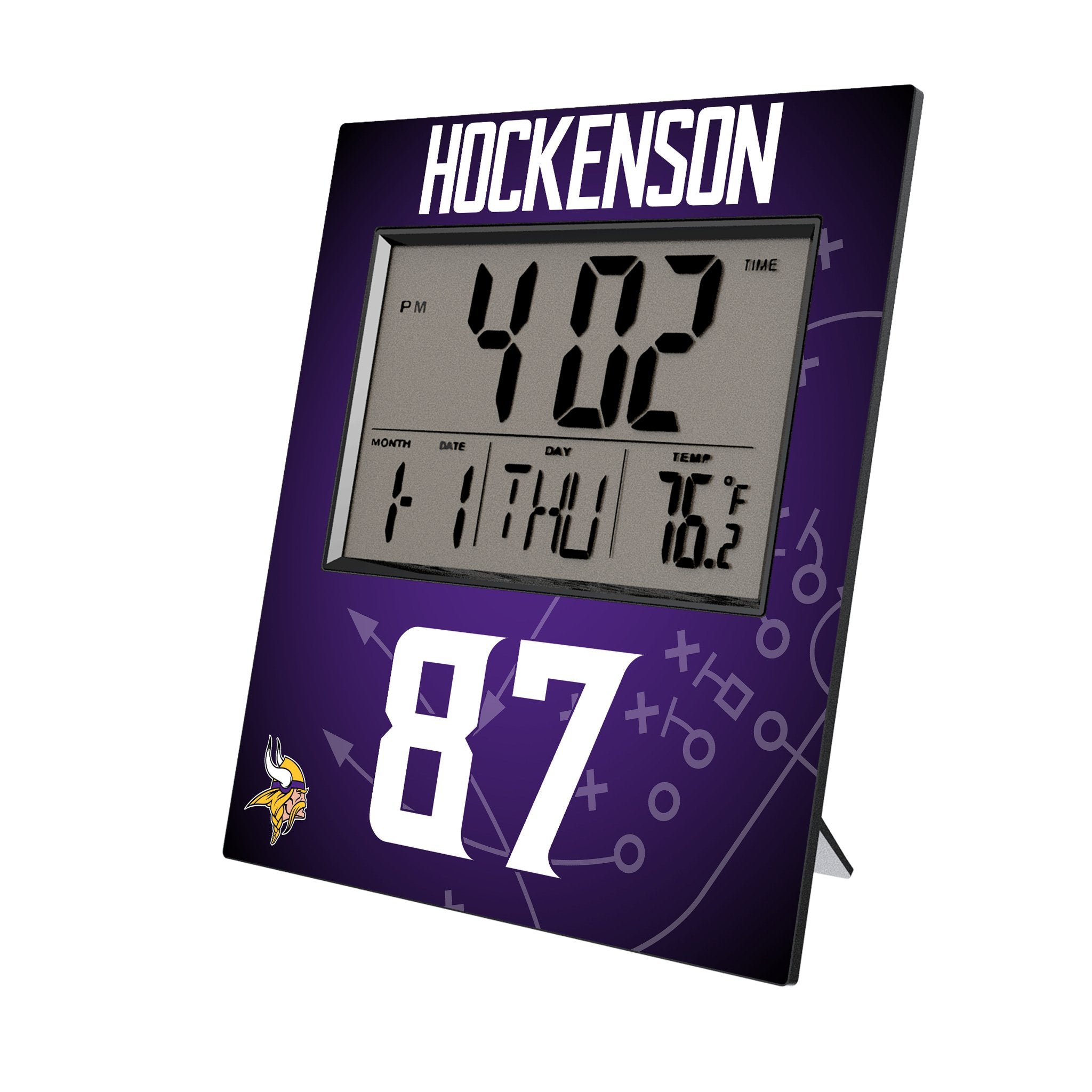 T.J. Hockenson Minnesota Vikings 87 Game Tactic Wall Clock - Sports Gifts, Sports Memorabilia, Sports Collectibles, Fan Shop
