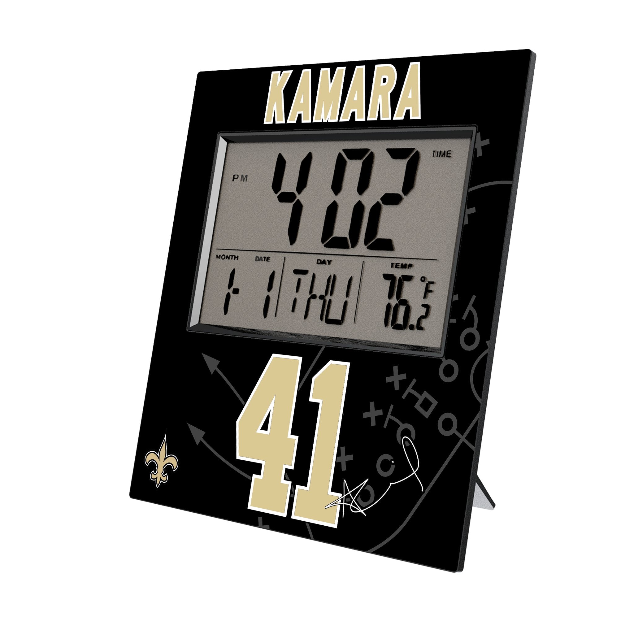 Alvin Kamara New Orleans Saints 41 Game Tactic Wall Clock - Sports Gifts, Sports Memorabilia, Sports Collectibles, Fan Shop