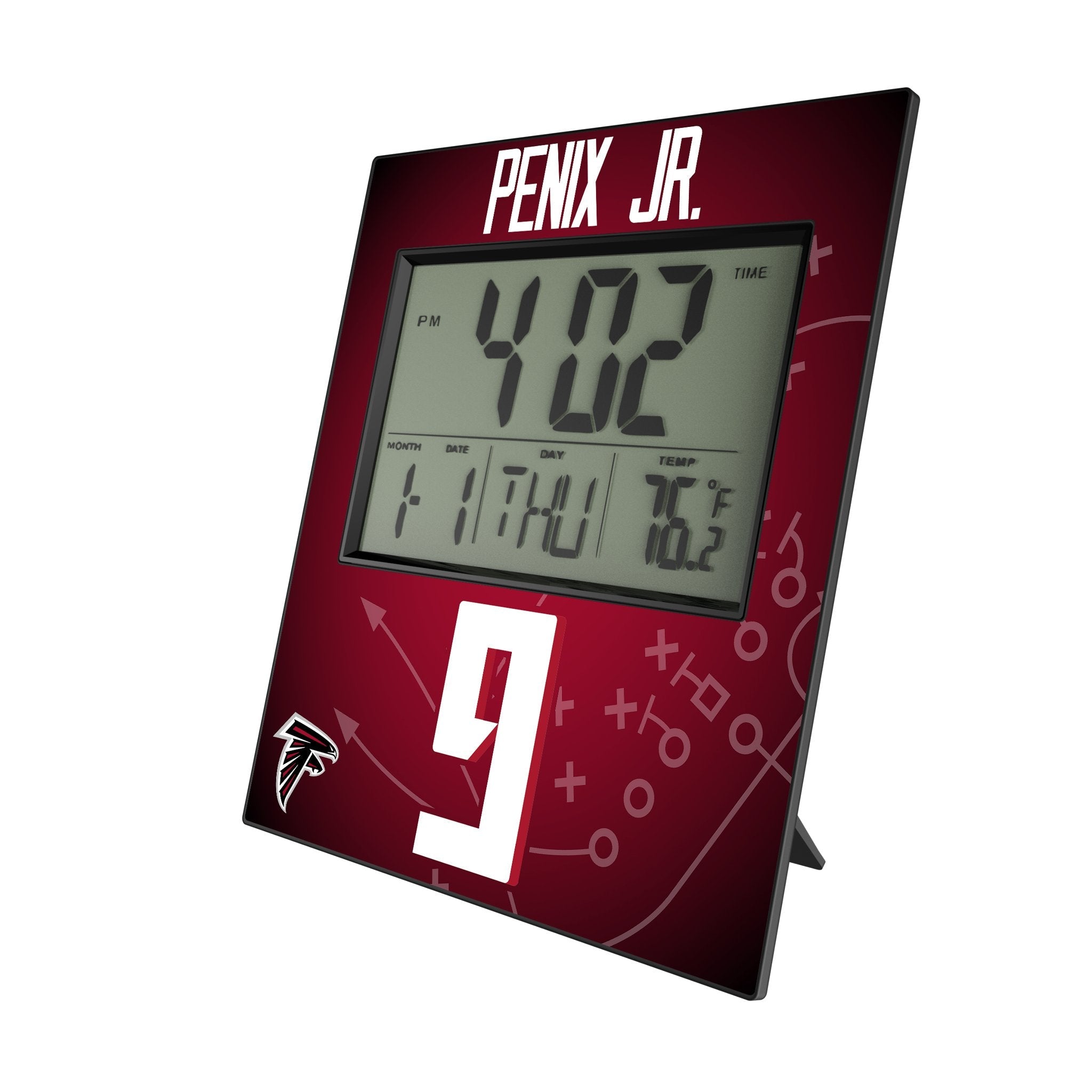 Michael Penix Jr. Atlanta Falcons 9 Game Tactic Wall Clock - Sports Gifts, Sports Memorabilia, Sports Collectibles, Fan Shop