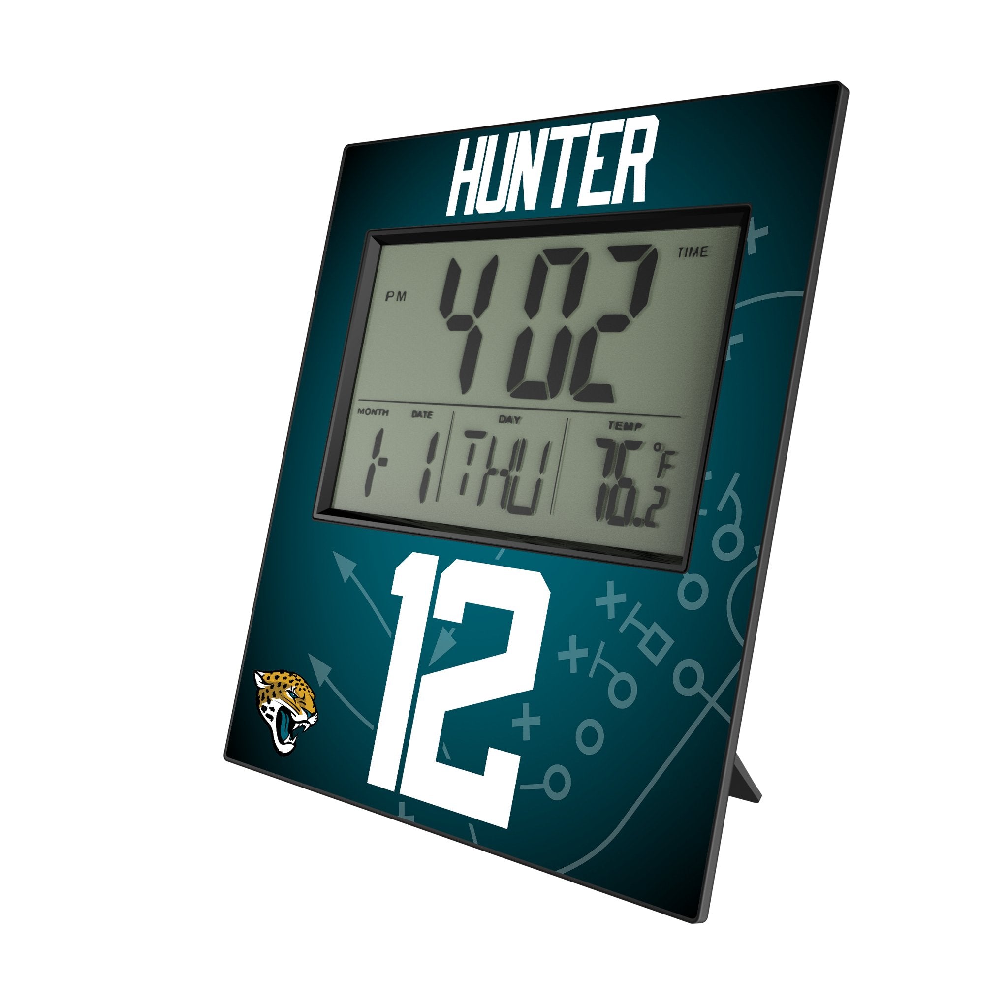 Travis Hunter Jacksonville Jaguars 12 Game Tactic Wall Clock - Sports Gifts, Sports Memorabilia, Sports Collectibles, Fan Shop