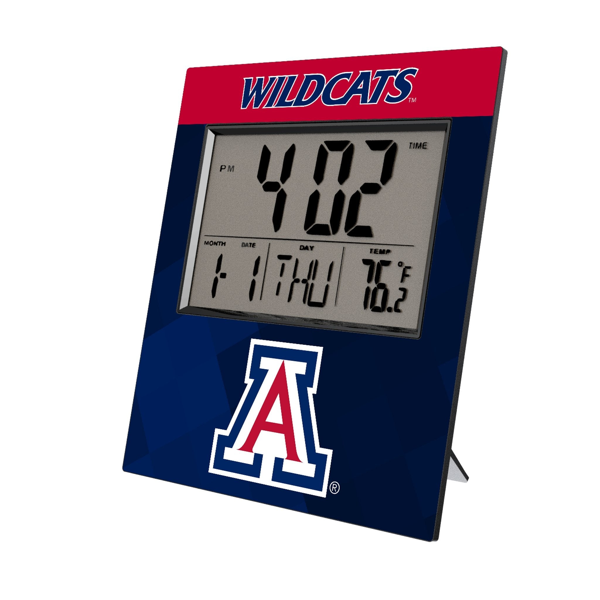 University of Arizona Wildcats Color Block Wall Clock - Sports Gifts, Sports Memorabilia, Sports Collectibles, Fan Shop