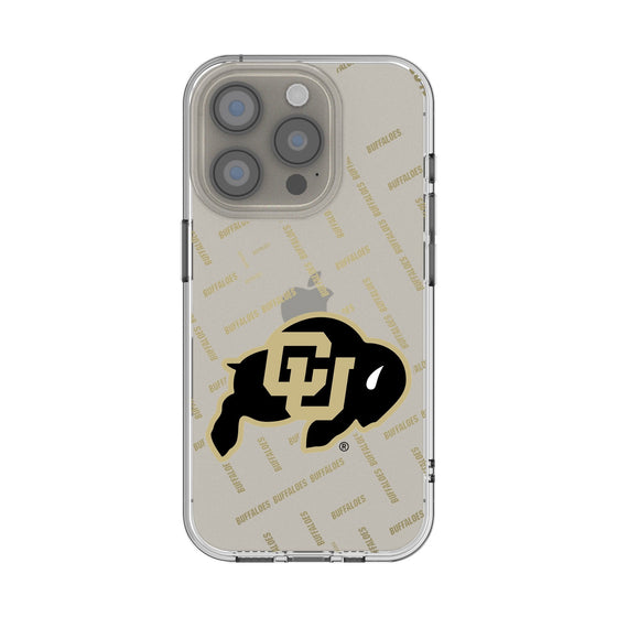 University of Colorado Buffaloes Quadtile Clear Phone Case for Apple iPhone - Sports Gifts, Sports Memorabilia, Sports Collectibles, Fan Shop