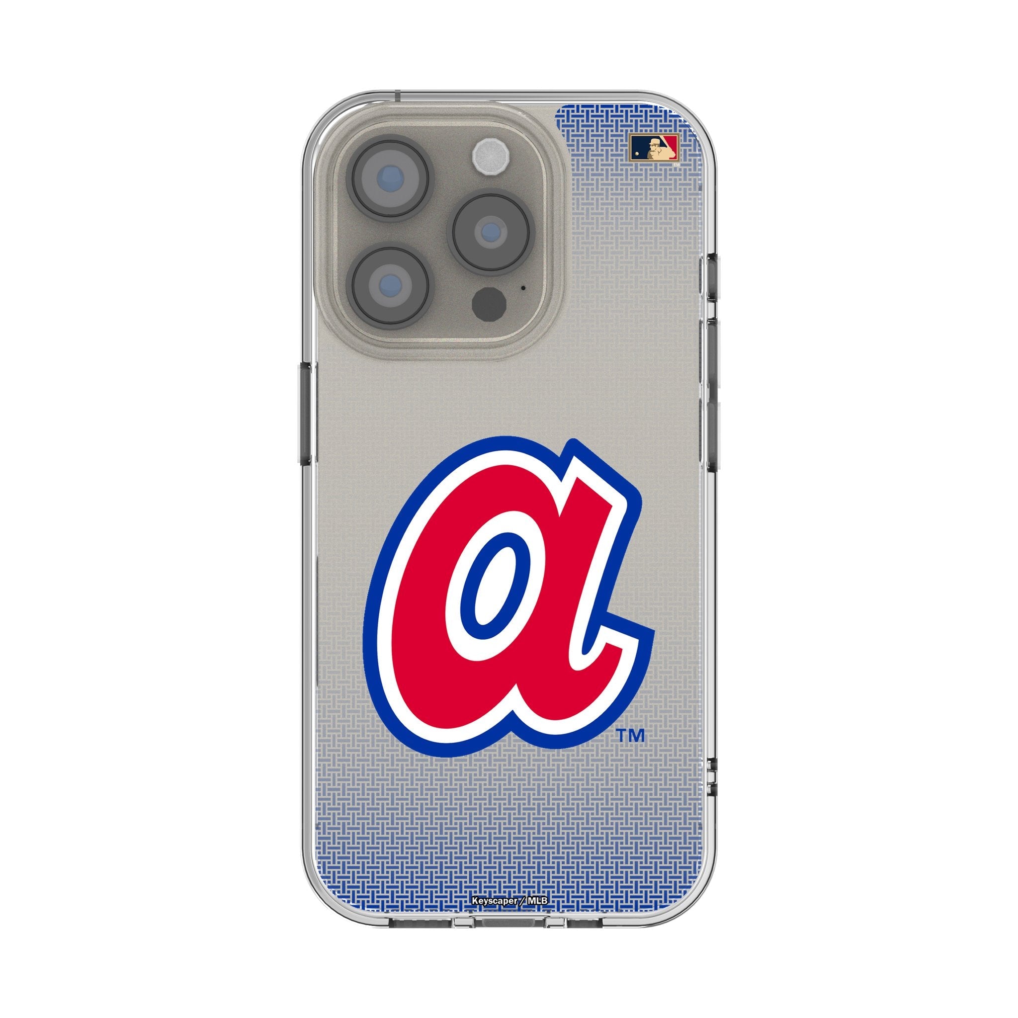 Atlanta Braves 1972-1980 - Cooperstown Collection Linen Clear Phone Case for Apple iPhone - Sports Gifts, Sports Memorabilia, Sports Collectibles, Fan Shop