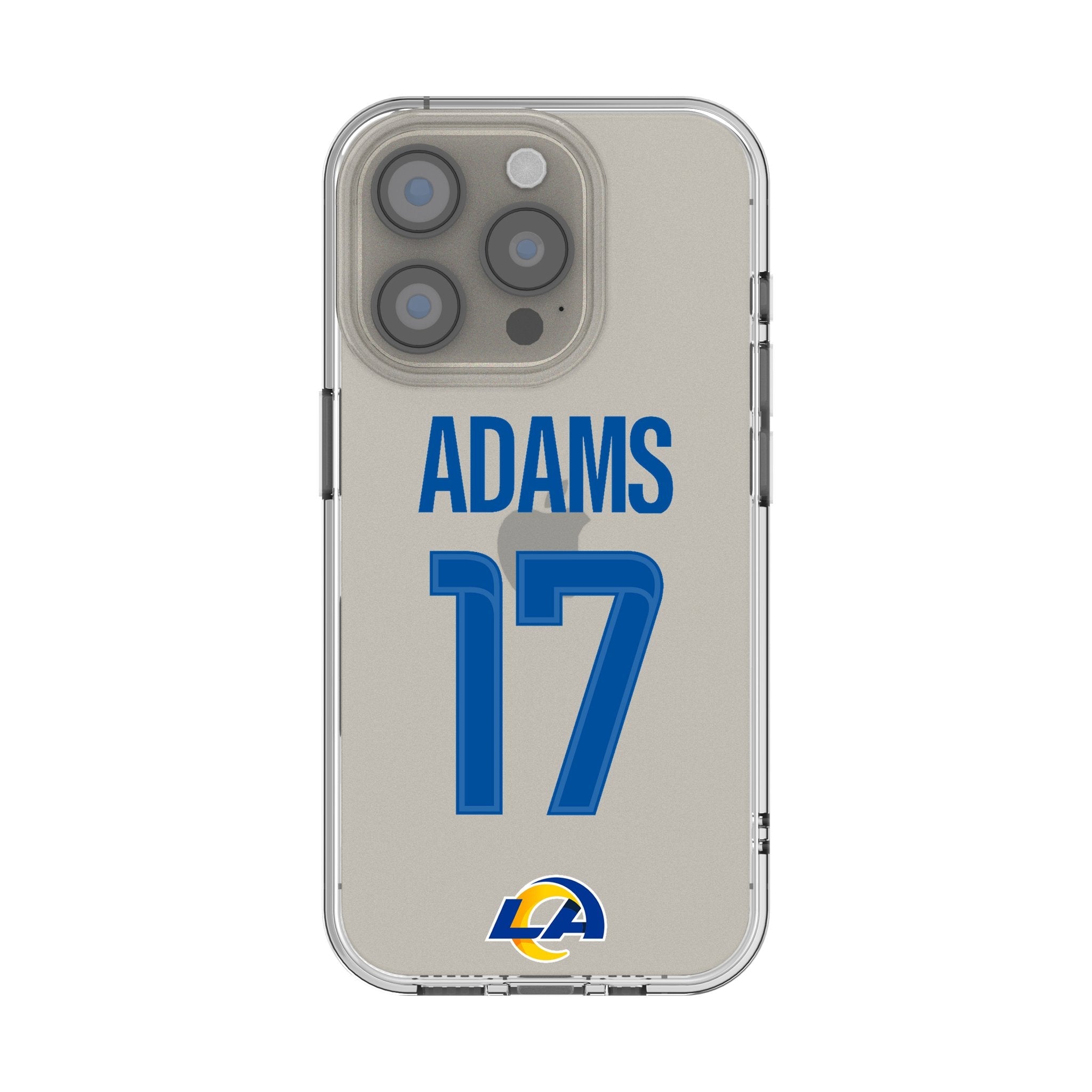 Davante Adams Los Angeles Rams 17 Game Tactic Clear Phone Case for Apple iPhone - Sports Gifts, Sports Memorabilia, Sports Collectibles, Fan Shop