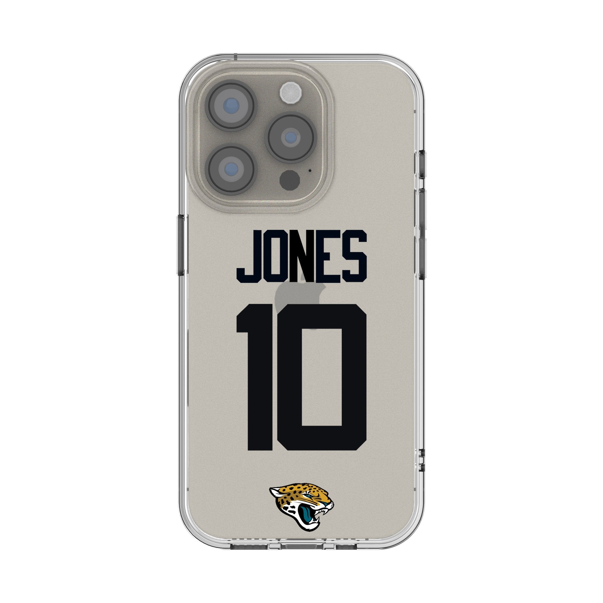Mac Jones Jacksonville Jaguars 10 Game Tactic Clear Phone Case for Apple iPhone - Sports Gifts, Sports Memorabilia, Sports Collectibles, Fan Shop
