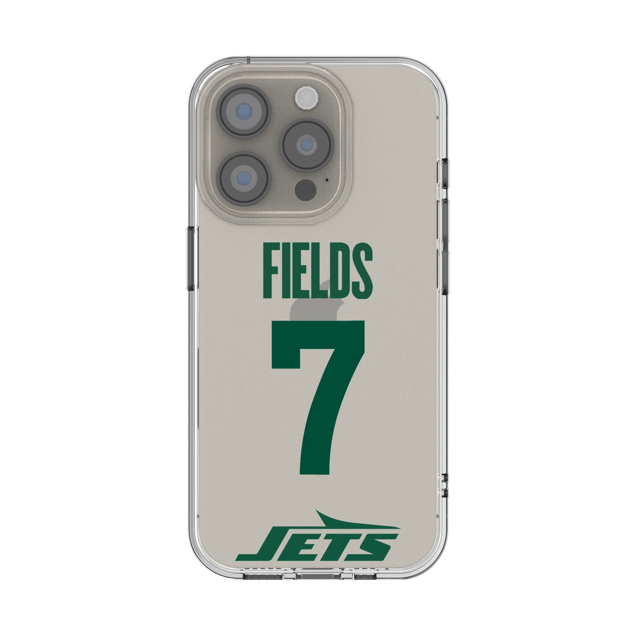 Justin Fields New York Jets 7 Game Tactic Clear Phone Case for Apple iPhone - Sports Gifts, Sports Memorabilia, Sports Collectibles, Fan Shop