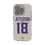 Justin Jefferson Minnesota Vikings 18 Game Tactic Clear Phone Case for Apple iPhone - Sports Gifts, Sports Memorabilia, Sports Collectibles, Fan Shop