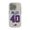 Von Miller Buffalo Bills 40 Game Tactic Clear Phone Case for Apple iPhone - Sports Gifts, Sports Memorabilia, Sports Collectibles, Fan Shop