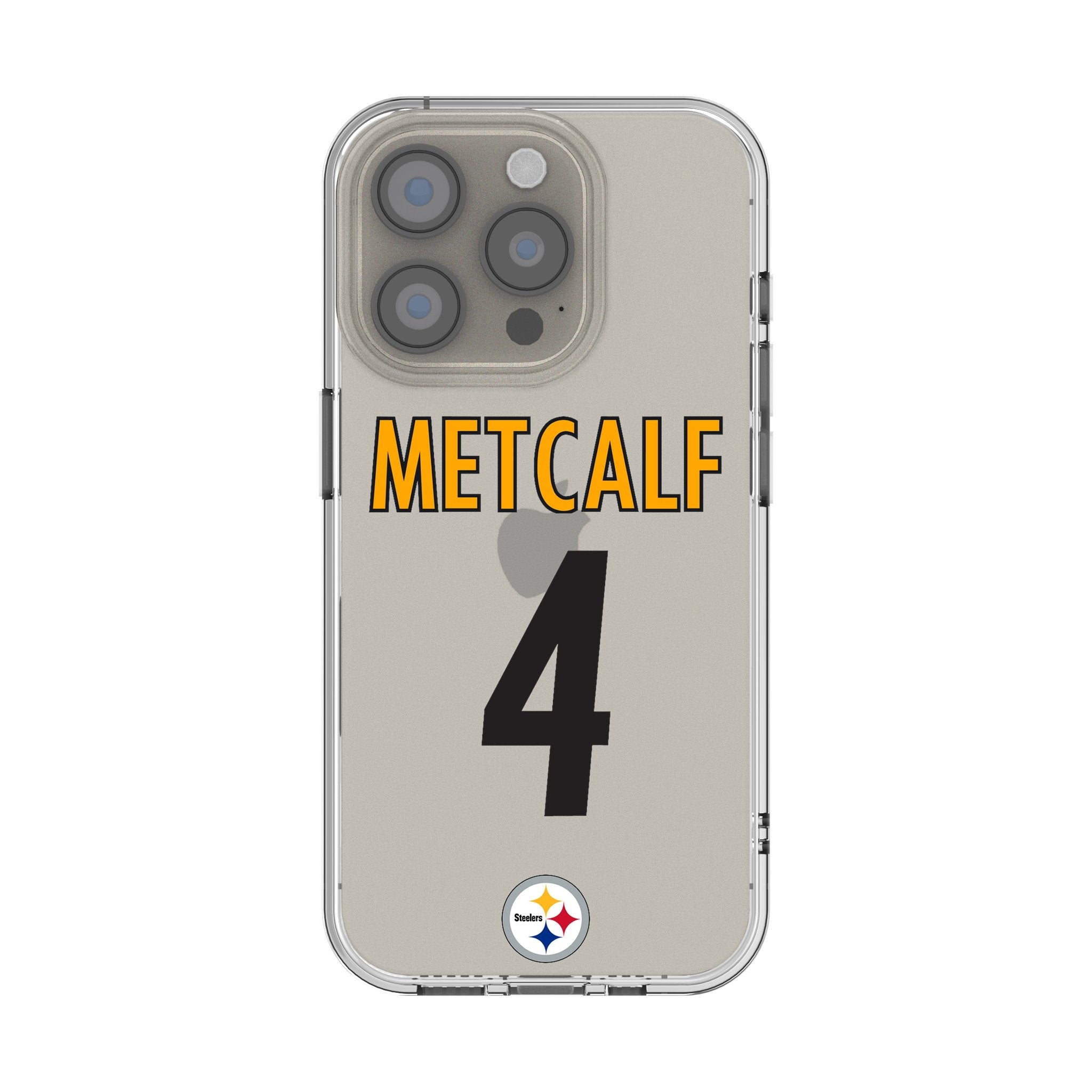 DK Metcalf Pittsburgh Steelers 4 Game Tactic Clear Phone Case for Apple iPhone - Sports Gifts, Sports Memorabilia, Sports Collectibles, Fan Shop