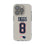 Stefon Diggs New England Patriots 8 Game Tactic Clear Phone Case for Apple iPhone - Sports Gifts, Sports Memorabilia, Sports Collectibles, Fan Shop