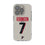Bijan Robinson Atlanta Falcons 7 Game Tactic Clear Phone Case for Apple iPhone - Sports Gifts, Sports Memorabilia, Sports Collectibles, Fan Shop