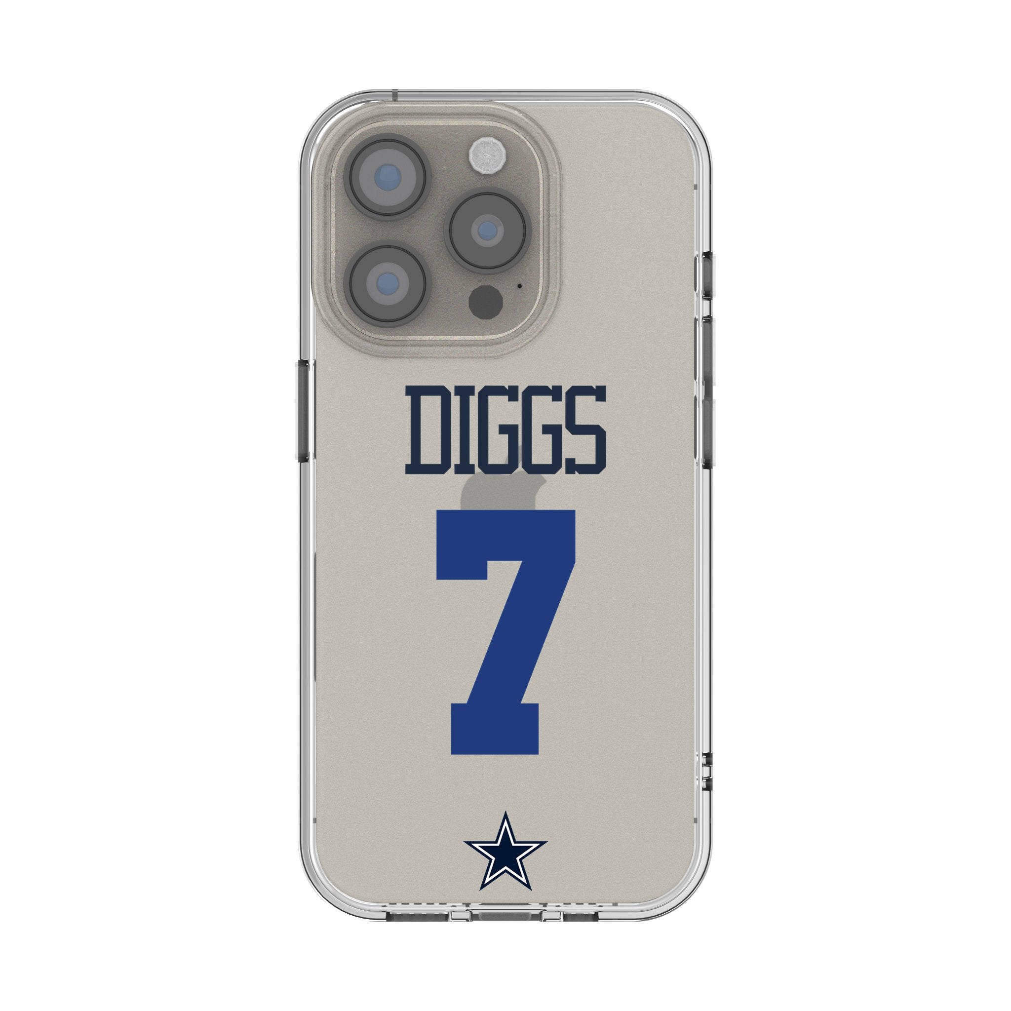 Trevon Diggs Dallas Cowboys 7 Game Tactic Clear Phone Case for Apple iPhone - Sports Gifts, Sports Memorabilia, Sports Collectibles, Fan Shop