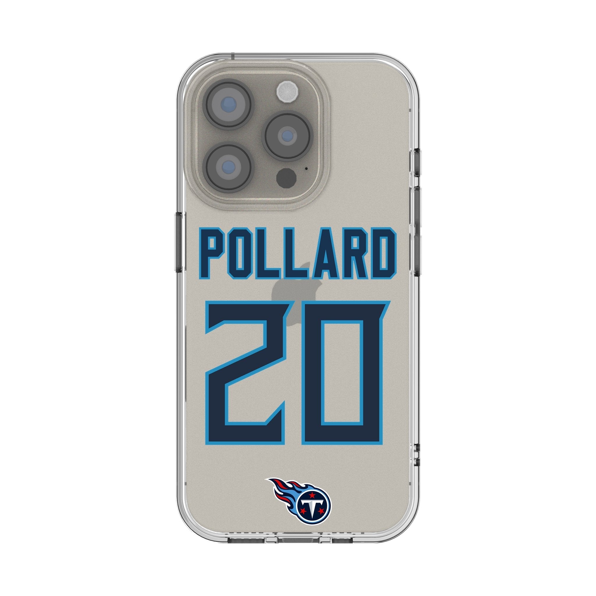 Tony Pollard Tennessee Titans 20 Game Tactic Clear Phone Case for Apple iPhone - Sports Gifts, Sports Memorabilia, Sports Collectibles, Fan Shop