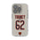 Joe Thuney Chicago Bears 62 Game Tactic Clear Phone Case for Apple iPhone - Sports Gifts, Sports Memorabilia, Sports Collectibles, Fan Shop