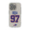 Joey Bosa Buffalo Bills 97 Game Tactic Clear Phone Case for Apple iPhone - Sports Gifts, Sports Memorabilia, Sports Collectibles, Fan Shop
