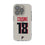 Kirk Cousins Atlanta Falcons 18 Game Tactic Clear Phone Case for Apple iPhone - Sports Gifts, Sports Memorabilia, Sports Collectibles, Fan Shop