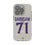Christian Darrisaw Minnesota Vikings 71 Game Tactic Clear Phone Case for Apple iPhone - Sports Gifts, Sports Memorabilia, Sports Collectibles, Fan Shop
