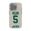 Garrett Wilson New York Jets 5 Game Tactic Clear Phone Case for Apple iPhone - Sports Gifts, Sports Memorabilia, Sports Collectibles, Fan Shop
