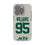 Quinnen Williams New York Jets 95 Game Tactic Clear Phone Case for Apple iPhone - Sports Gifts, Sports Memorabilia, Sports Collectibles, Fan Shop