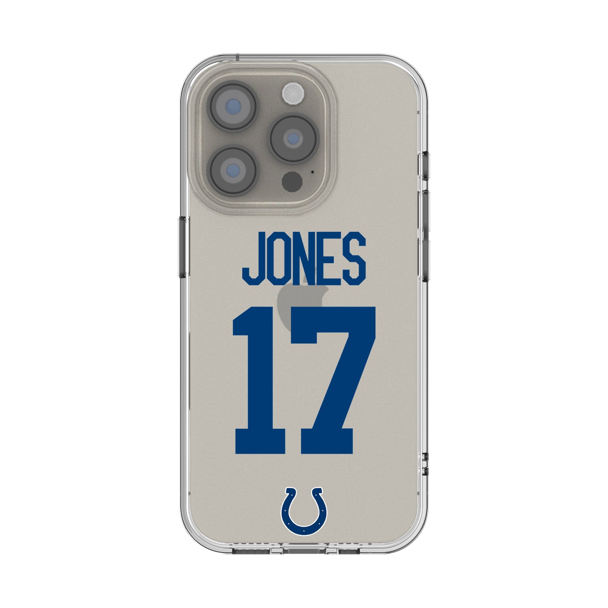 Daniel Jones Indianapolis Colts 17 Game Tactic Clear Phone Case for Apple iPhone - Sports Gifts, Sports Memorabilia, Sports Collectibles, Fan Shop
