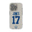 Daniel Jones Indianapolis Colts 17 Game Tactic Clear Phone Case for Apple iPhone - Sports Gifts, Sports Memorabilia, Sports Collectibles, Fan Shop