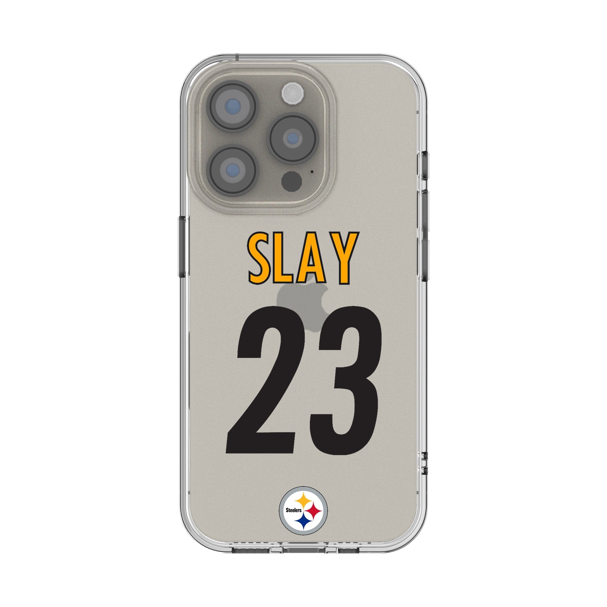 Darius Slay Pittsburgh Steelers 23 Game Tactic Clear Phone Case for Apple iPhone - Sports Gifts, Sports Memorabilia, Sports Collectibles, Fan Shop