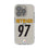 Cameron Heyward Pittsburgh Steelers 97 Game Tactic Clear Phone Case for Apple iPhone - Sports Gifts, Sports Memorabilia, Sports Collectibles, Fan Shop