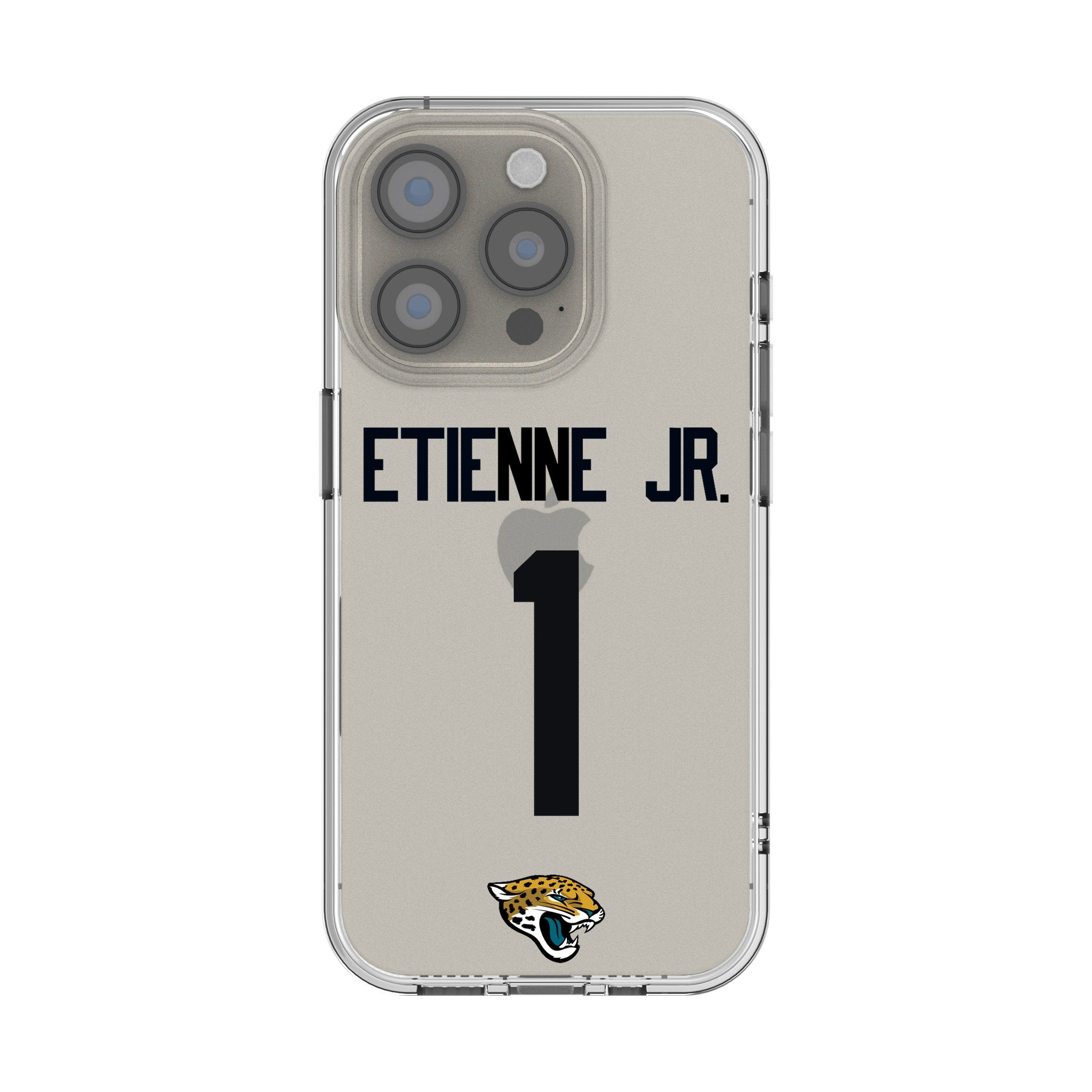 Travis Etienne Jr. Jacksonville Jaguars 1 Game Tactic Clear Phone Case for Apple iPhone - Sports Gifts, Sports Memorabilia, Sports Collectibles, Fan Shop
