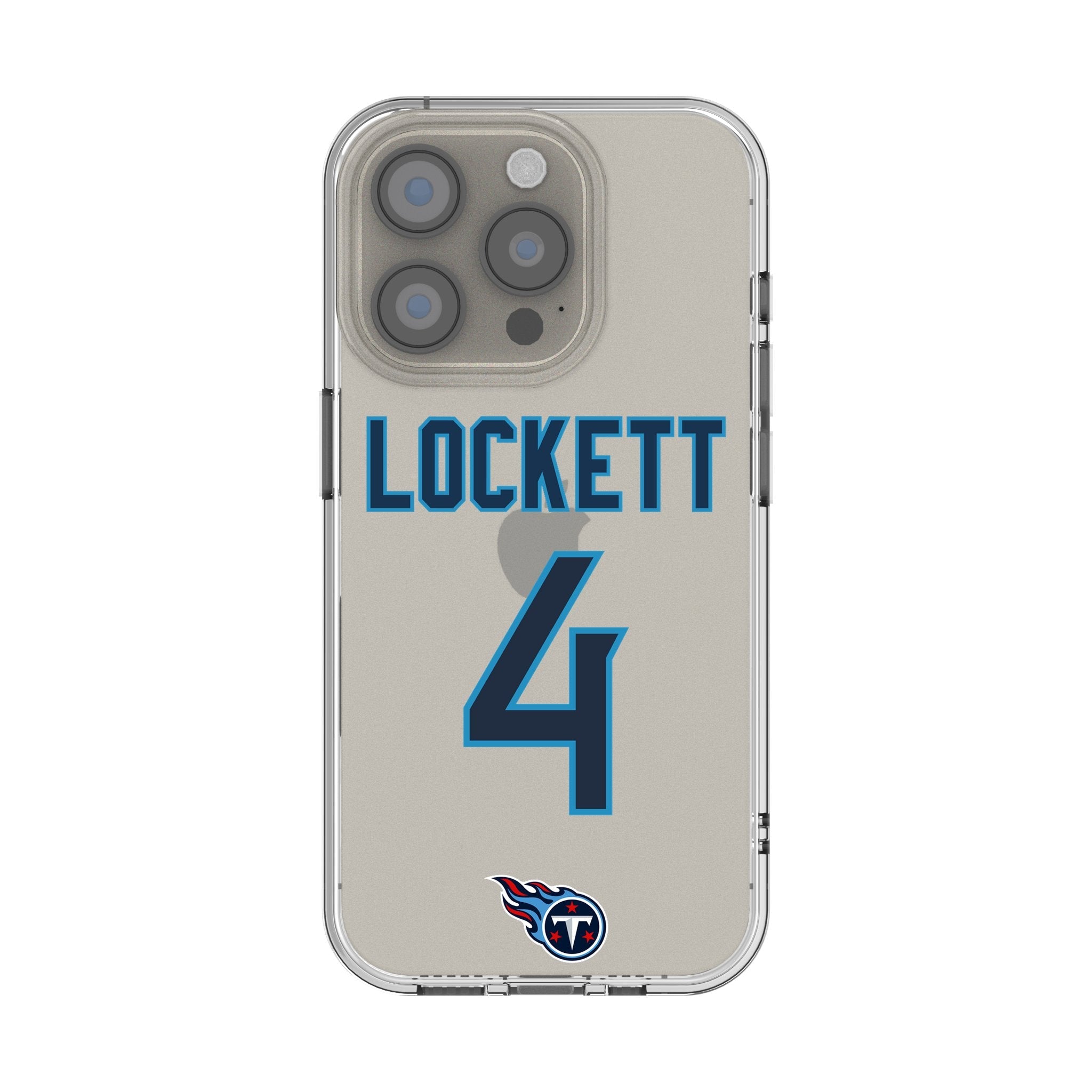 Tyler Lockett Tennessee Titans 4 Game Tactic Clear Phone Case for Apple iPhone - Sports Gifts, Sports Memorabilia, Sports Collectibles, Fan Shop