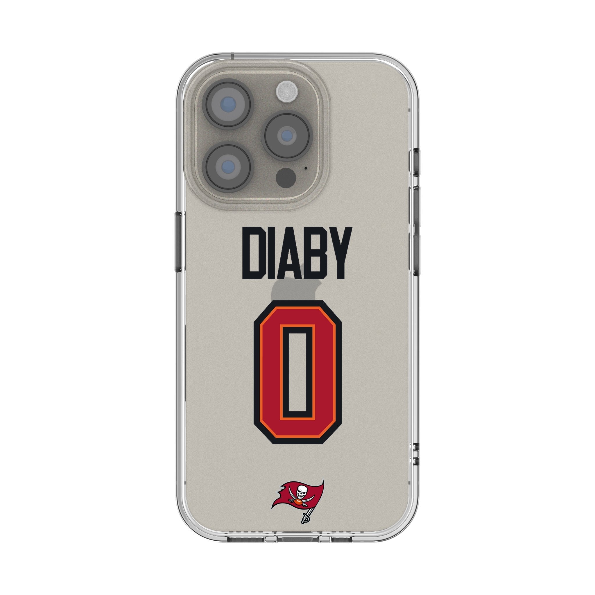 YaYa Diaby Tampa Bay Buccaneers 0 Game Tactic Clear Phone Case for Apple iPhone - Sports Gifts, Sports Memorabilia, Sports Collectibles, Fan Shop