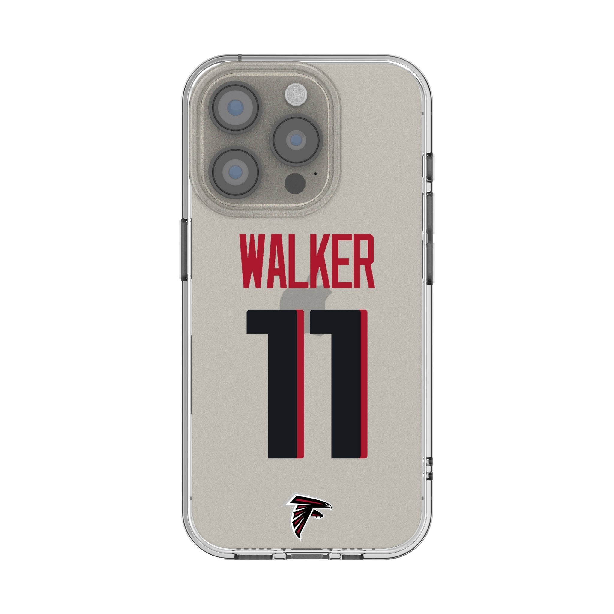 Jalon Walker Atlanta Falcons 11 Game Tactic Clear Phone Case for Apple iPhone - Sports Gifts, Sports Memorabilia, Sports Collectibles, Fan Shop