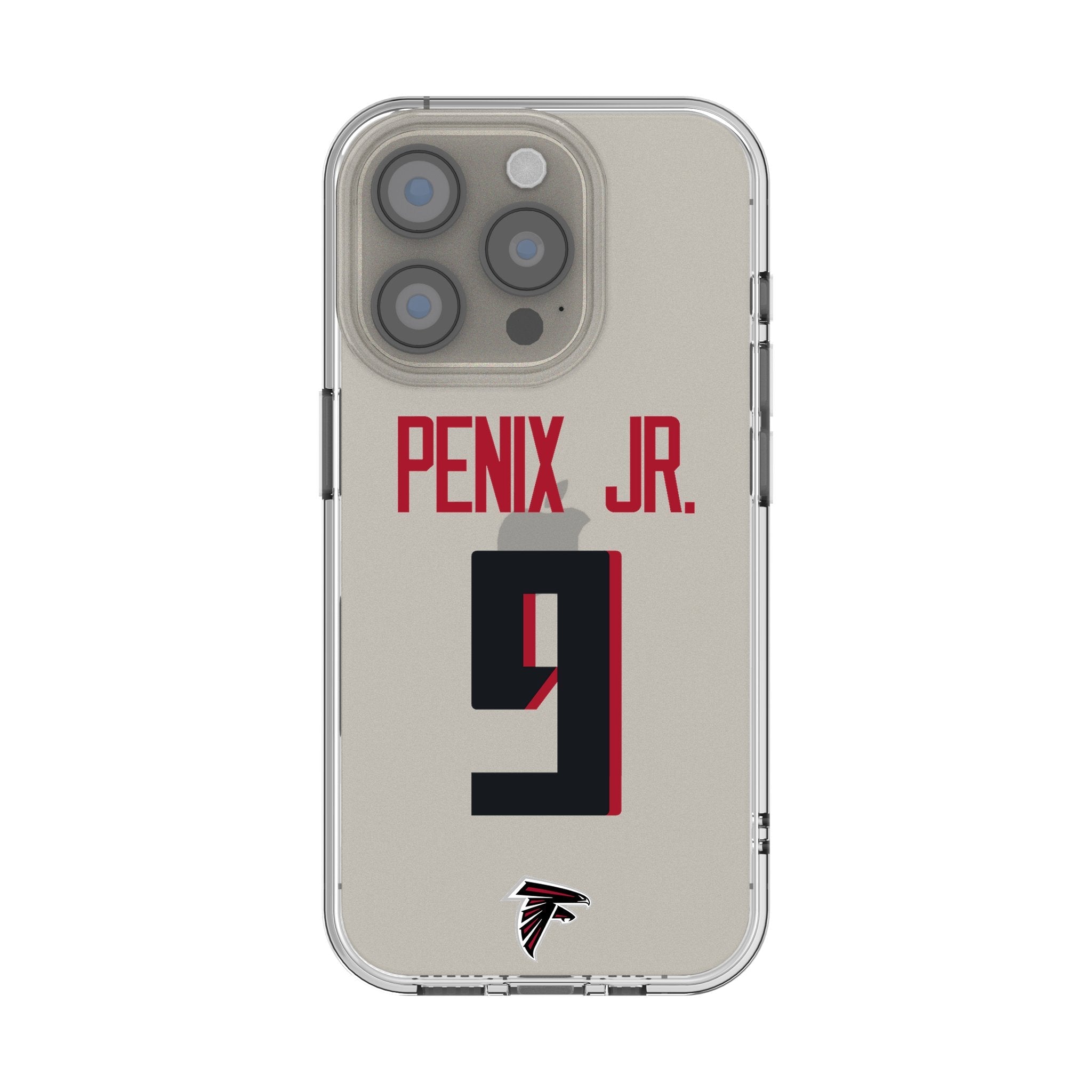 Michael Penix Jr. Atlanta Falcons 9 Game Tactic Clear Phone Case for Apple iPhone - Sports Gifts, Sports Memorabilia, Sports Collectibles, Fan Shop