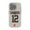 Shedeur Sanders Cleveland Browns 12 Game Tactic Clear Phone Case for Apple iPhone - Sports Gifts, Sports Memorabilia, Sports Collectibles, Fan Shop