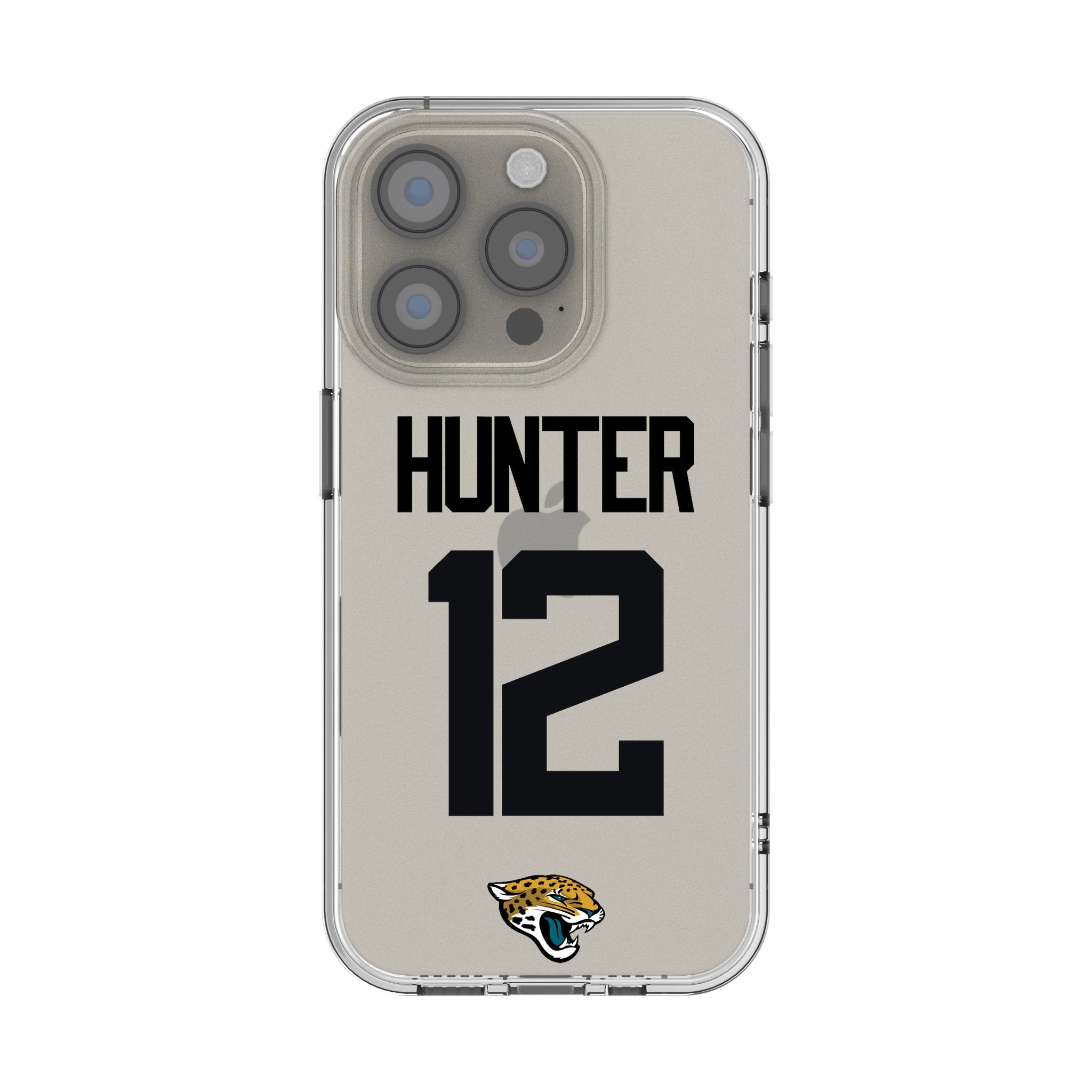 Travis Hunter Jacksonville Jaguars 12 Game Tactic Clear Phone Case for Apple iPhone - Sports Gifts, Sports Memorabilia, Sports Collectibles, Fan Shop