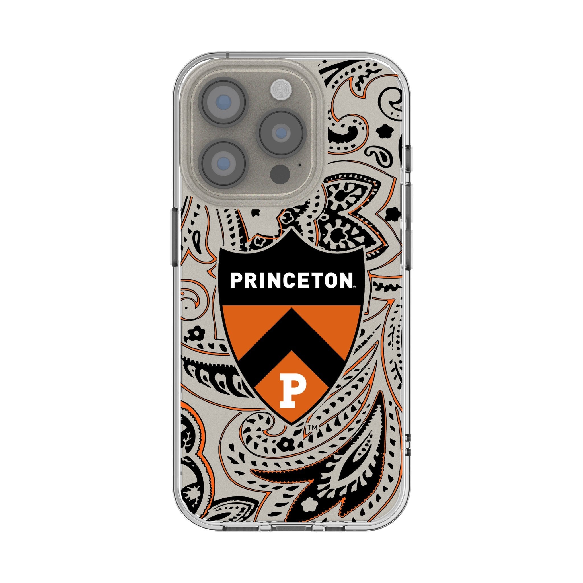 Princeton Tigers Paisley Clear Phone Case for Apple iPhone - Sports Gifts, Sports Memorabilia, Sports Collectibles, Fan Shop