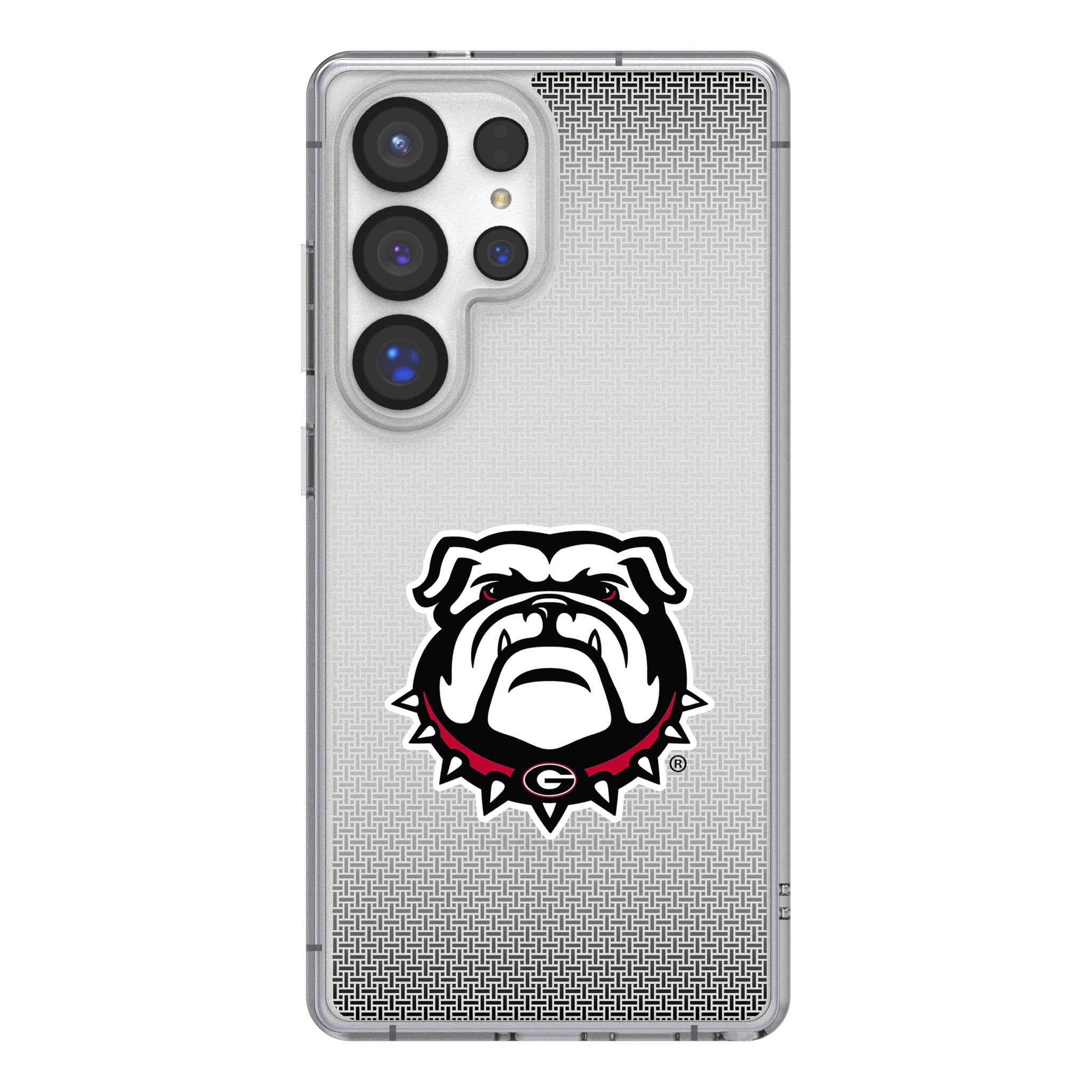 University of Georgia Bulldogs Uga Linen Clear Phone Case for Samsung Galaxy - Sports Gifts, Sports Memorabilia, Sports Collectibles, Fan Shop