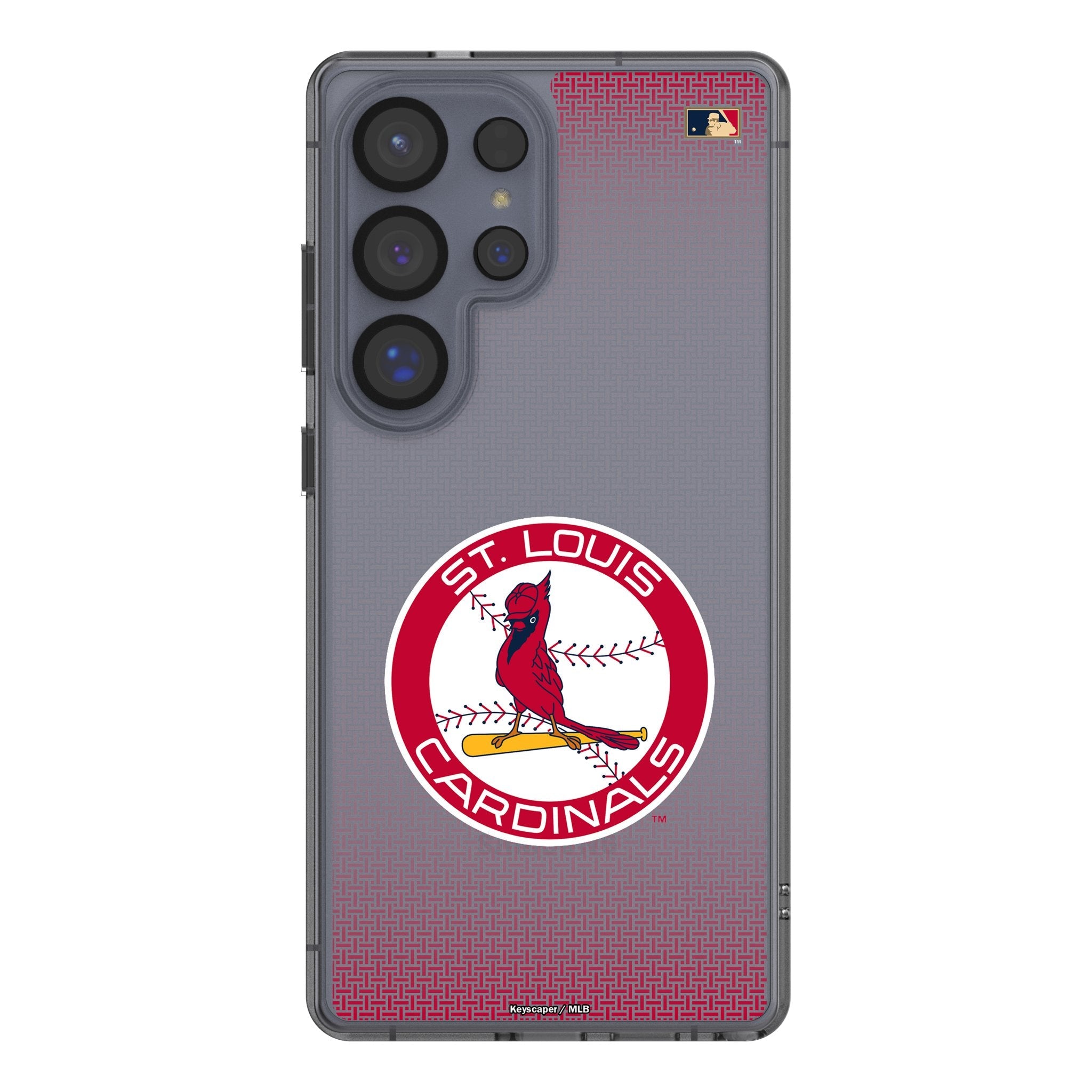 St Louis Cardinals 1966-1997 - Cooperstown Collection Linen Clear Phone Case for Samsung Galaxy - Sports Gifts, Sports Memorabilia, Sports Collectibles, Fan Shop