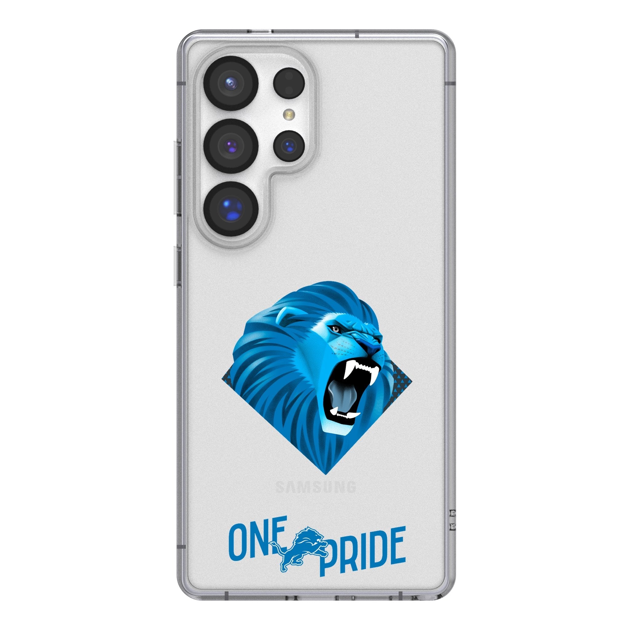 Detroit Lions 2024 Edition Clear Phone Case for Samsung Galaxy - Sports Gifts, Sports Memorabilia, Sports Collectibles, Fan Shop