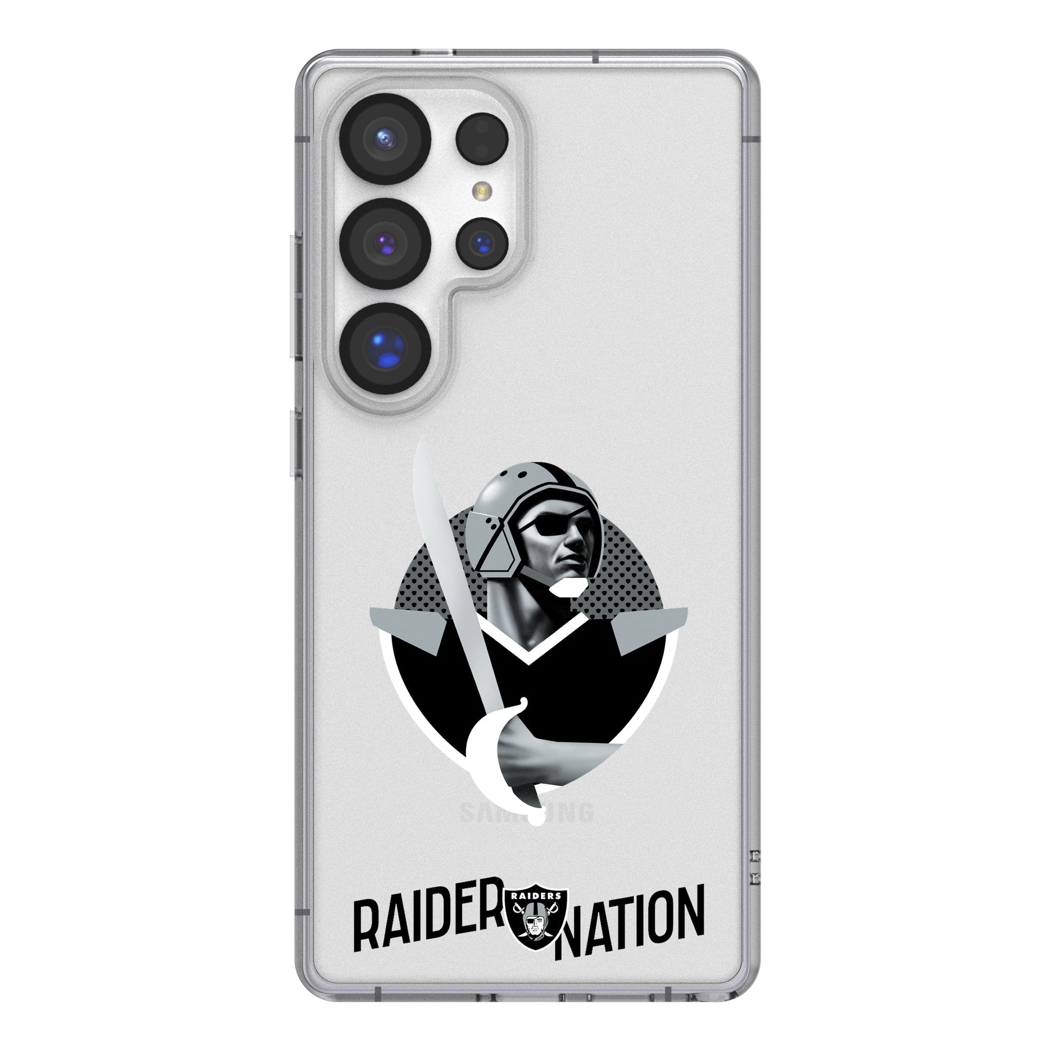 Las Vegas Raiders 2024 Edition Clear Phone Case for Samsung Galaxy - Sports Gifts, Sports Memorabilia, Sports Collectibles, Fan Shop