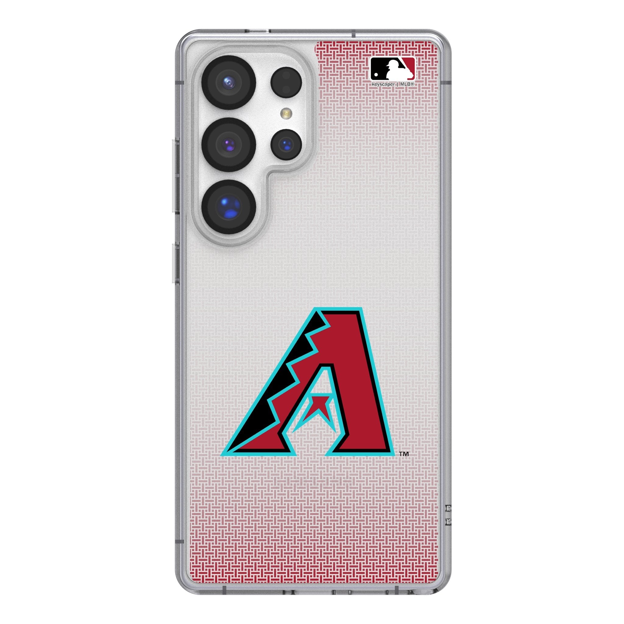 Arizona Diamondbacks Linen Clear Phone Case for Samsung Galaxy - Sports Gifts, Sports Memorabilia, Sports Collectibles, Fan Shop