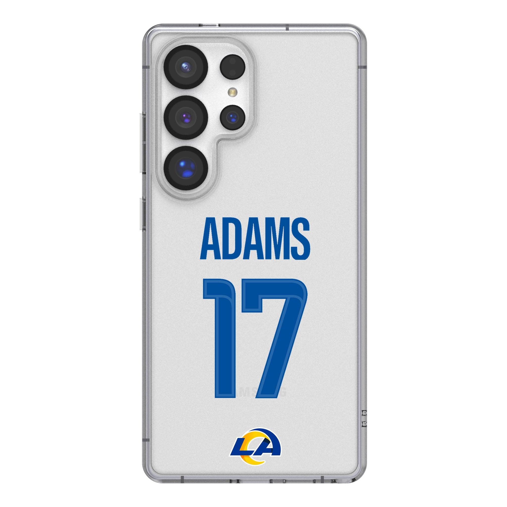 Davante Adams Los Angeles Rams 17 Game Tactic Clear Phone Case for Samsung Galaxy - Sports Gifts, Sports Memorabilia, Sports Collectibles, Fan Shop