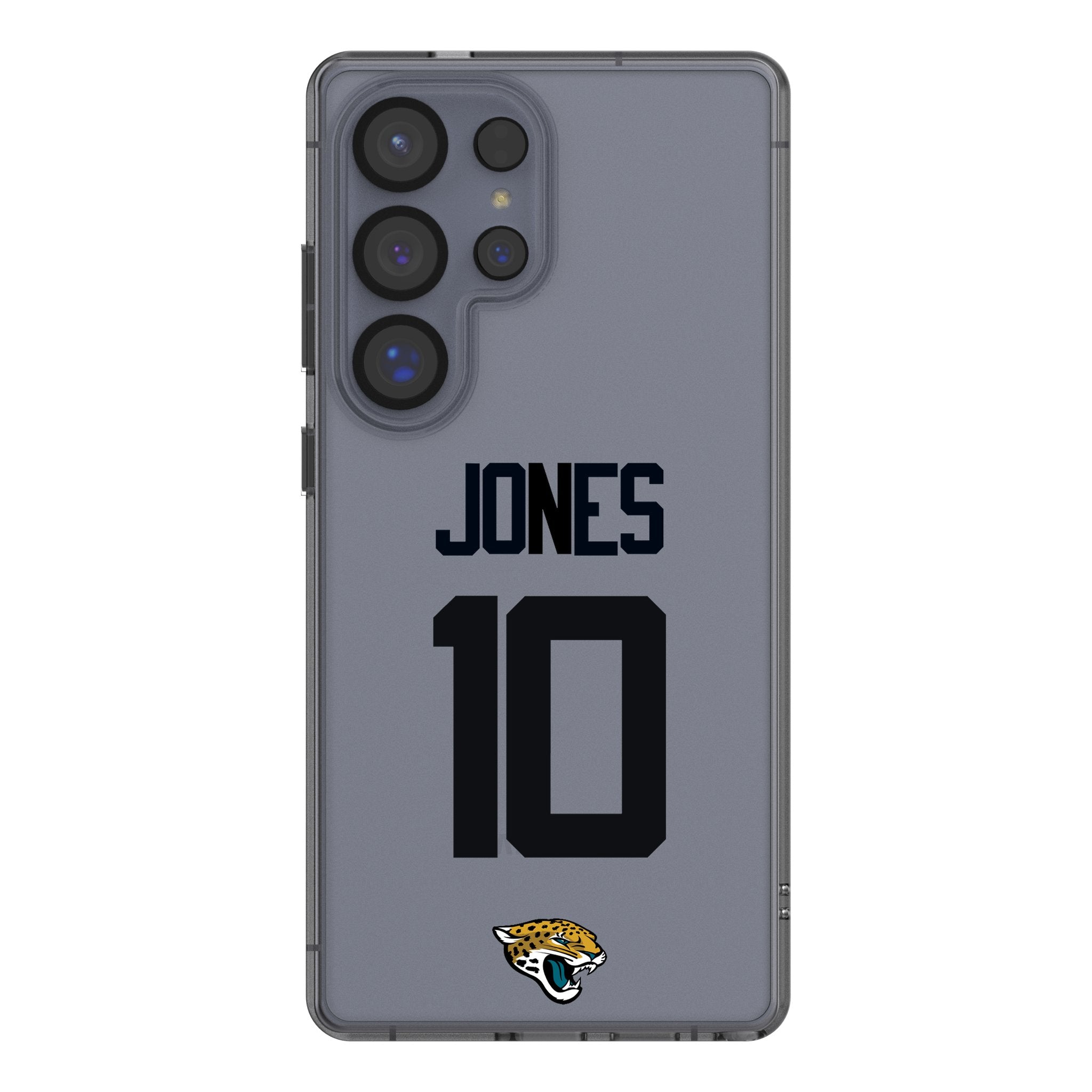 Mac Jones Jacksonville Jaguars 10 Game Tactic Clear Phone Case for Samsung Galaxy - Sports Gifts, Sports Memorabilia, Sports Collectibles, Fan Shop