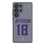 Justin Jefferson Minnesota Vikings 18 Game Tactic Clear Phone Case for Samsung Galaxy - Sports Gifts, Sports Memorabilia, Sports Collectibles, Fan Shop