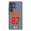 Travis Kelce Kansas City Chiefs 87 Game Tactic Clear Phone Case for Samsung Galaxy - Sports Gifts, Sports Memorabilia, Sports Collectibles, Fan Shop