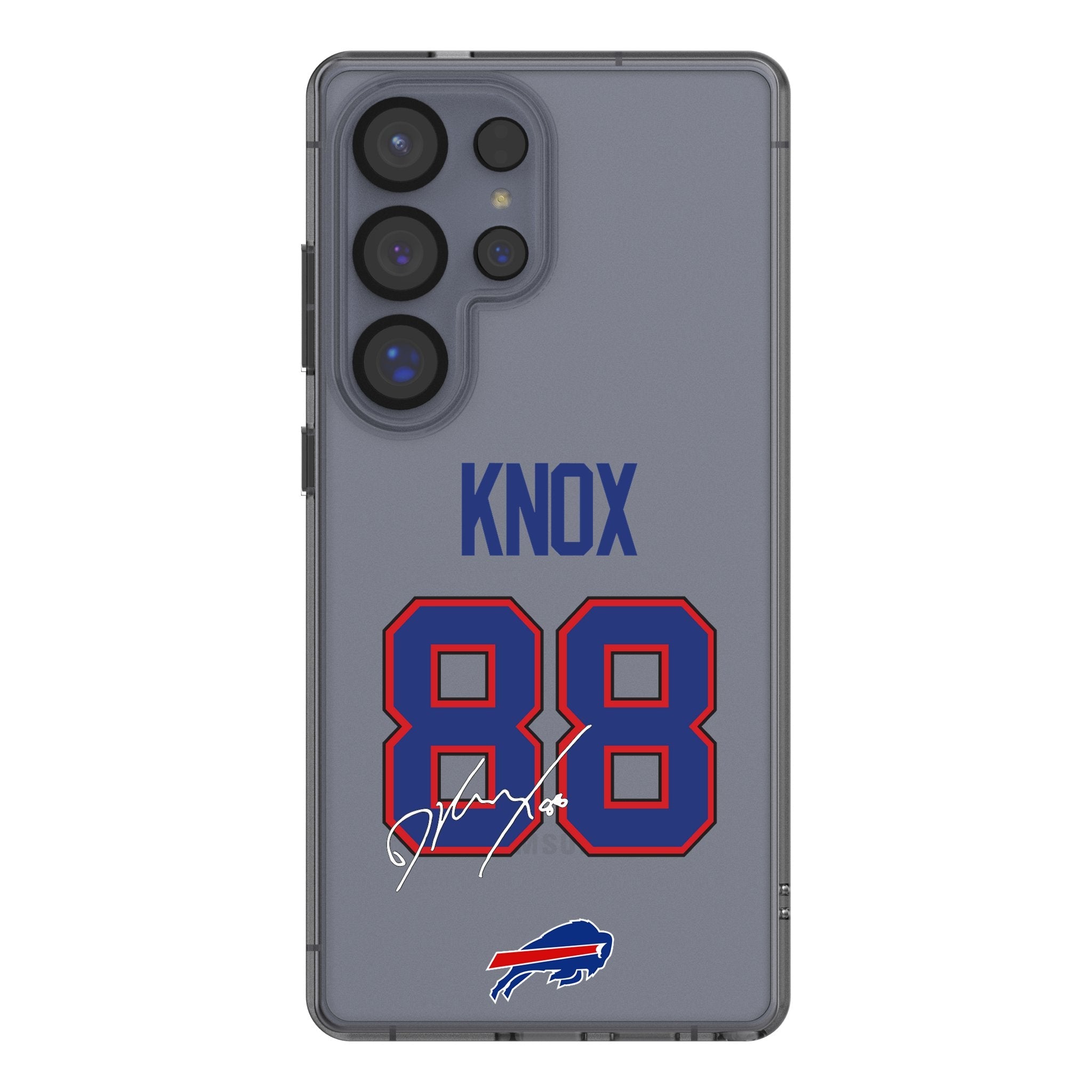 Dawson Knox Buffalo Bills 88 Game Tactic Clear Phone Case for Samsung Galaxy - Sports Gifts, Sports Memorabilia, Sports Collectibles, Fan Shop