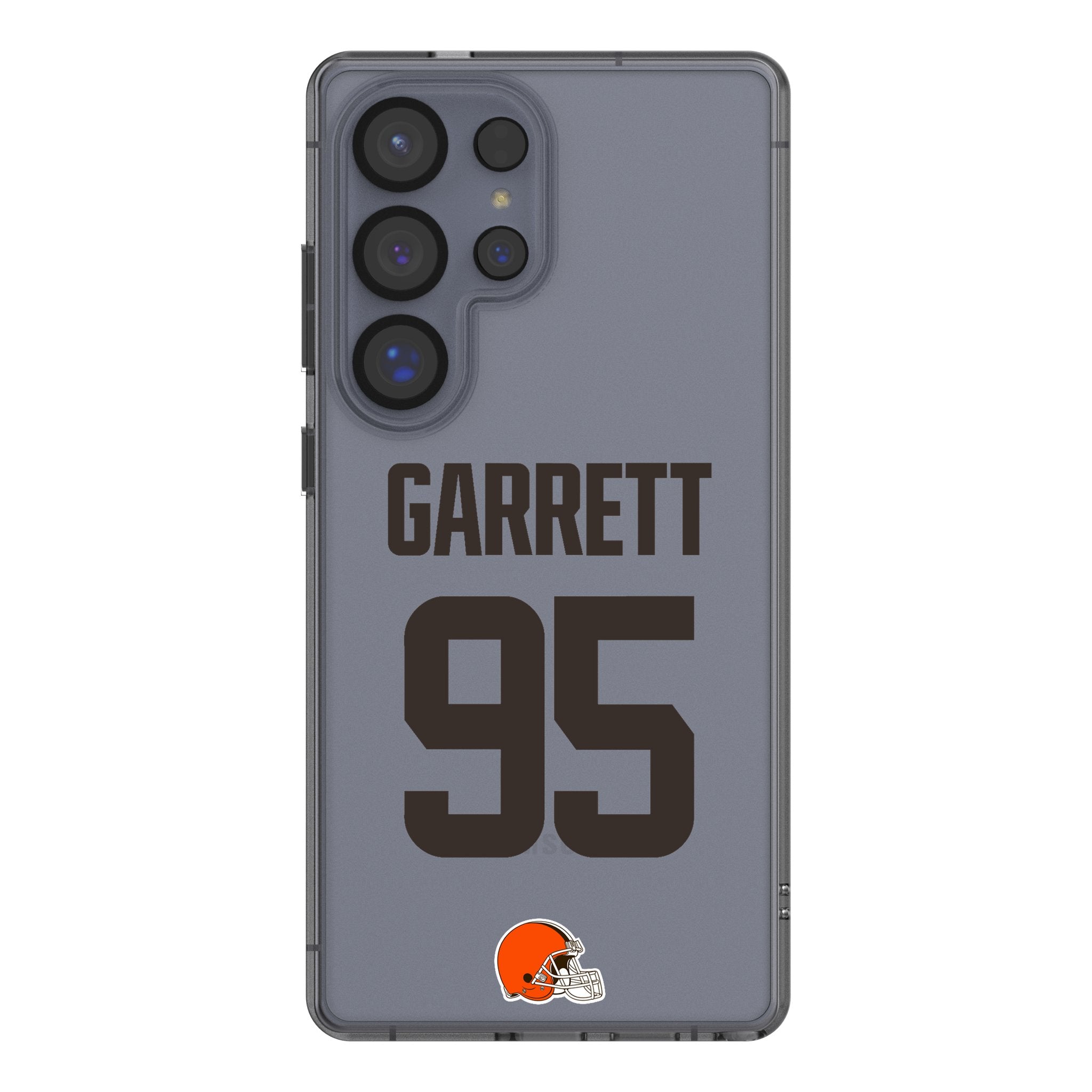 Myles Garrett Cleveland Browns 95 Game Tactic Clear Phone Case for Samsung Galaxy - Sports Gifts, Sports Memorabilia, Sports Collectibles, Fan Shop