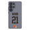 Denzel Ward Cleveland Browns 21 Game Tactic Clear Phone Case for Samsung Galaxy - Sports Gifts, Sports Memorabilia, Sports Collectibles, Fan Shop