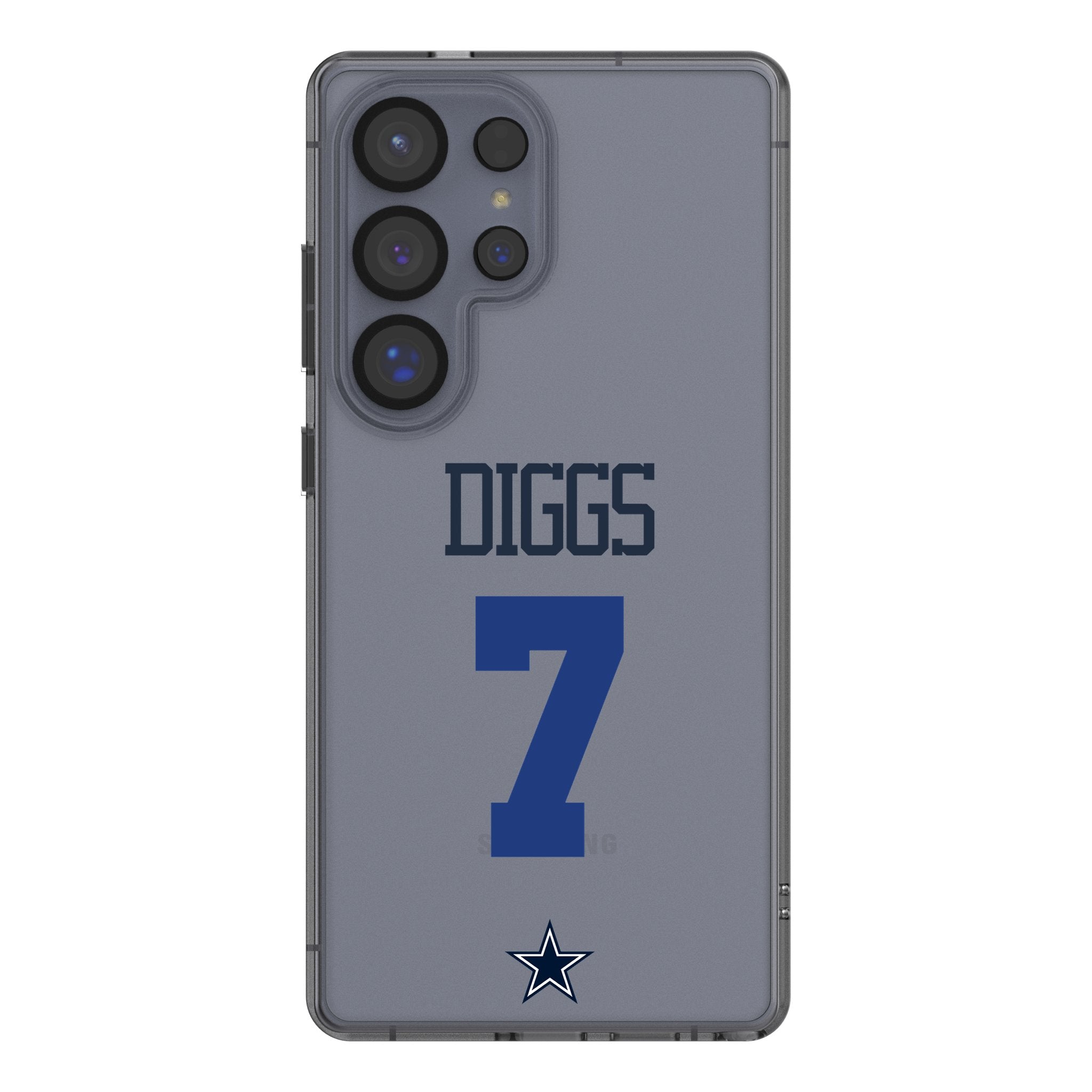 Trevon Diggs Dallas Cowboys 7 Game Tactic Clear Phone Case for Samsung Galaxy - Sports Gifts, Sports Memorabilia, Sports Collectibles, Fan Shop