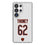 Joe Thuney Chicago Bears 62 Game Tactic Clear Phone Case for Samsung Galaxy - Sports Gifts, Sports Memorabilia, Sports Collectibles, Fan Shop
